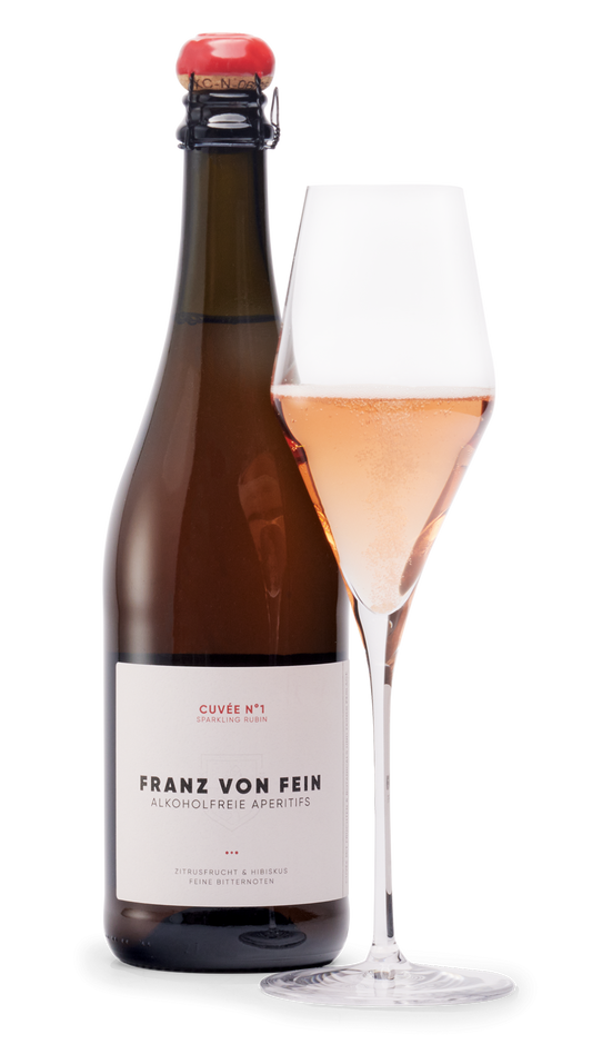 Franz von Fein Sparkling Cuvée N° 1 Rosé alkoholfrei 0,75l, Deutschland